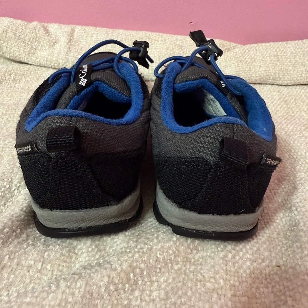 Columbia Vibrant Blue Fleece children's shoe size 10 grey blue